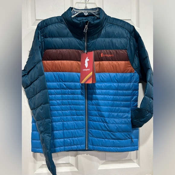 Cotopaxi Women’s Large Fuego Down Jacket Puffer Puff Blue Green NWT Abyss Lake - Picture 1 of 15